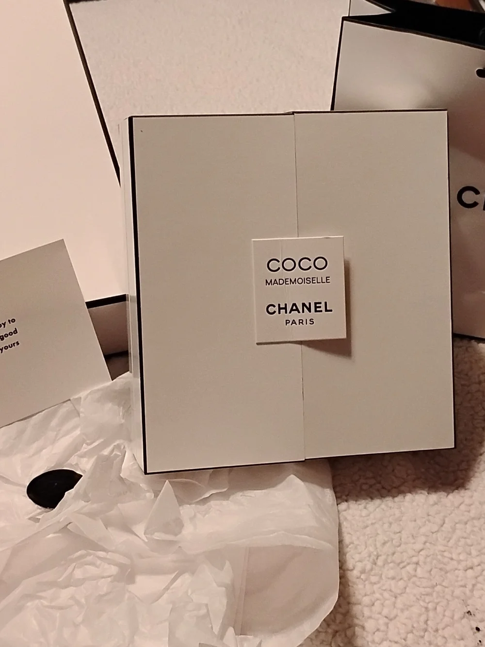 CHANEL Black and White Branded Packaging Set